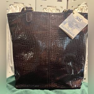 SAS alligator-embossed tote NWT